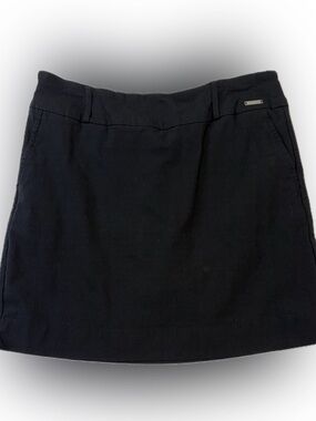 S.C. & CO. Women's Black Pull-On Tummy Control Skort Size 10